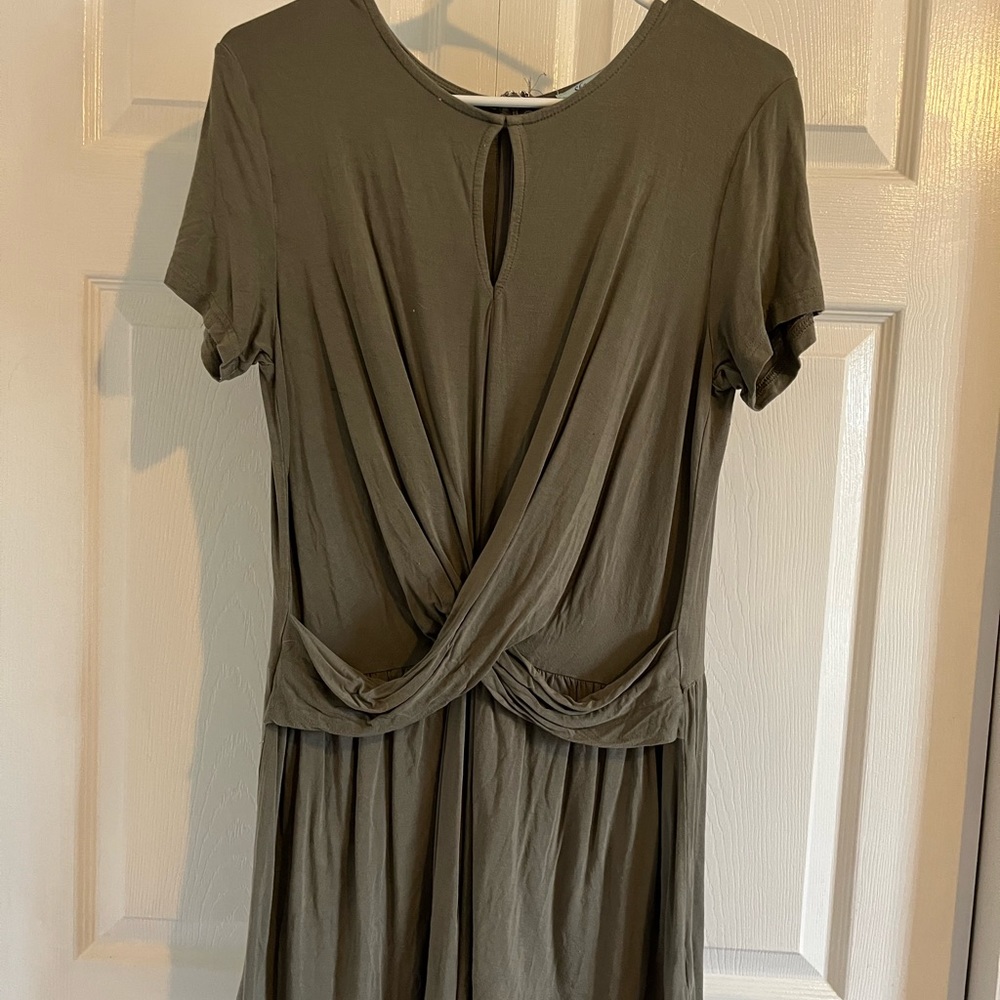 She & Sky olive green romper